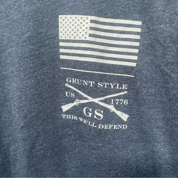 Grunt Style Silent Night Graphic T-Shirt Midnight Navy 2X - Picture 4 of 5